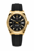 Rolex Sky-Dweller 42mm Yellow Gold Black Dial Oysterflex 336238