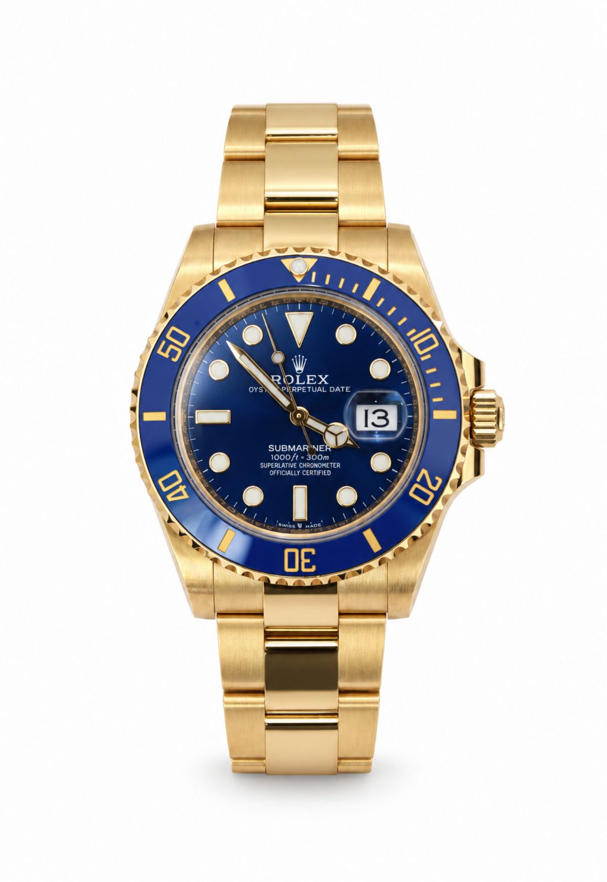 Rolex Submariner Date 18K Yellow Gold 41mm 126618LB