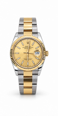 Rolex Datejust Champagne Index Dial 36mm Two-Tone Jubilee Bracelet 126233